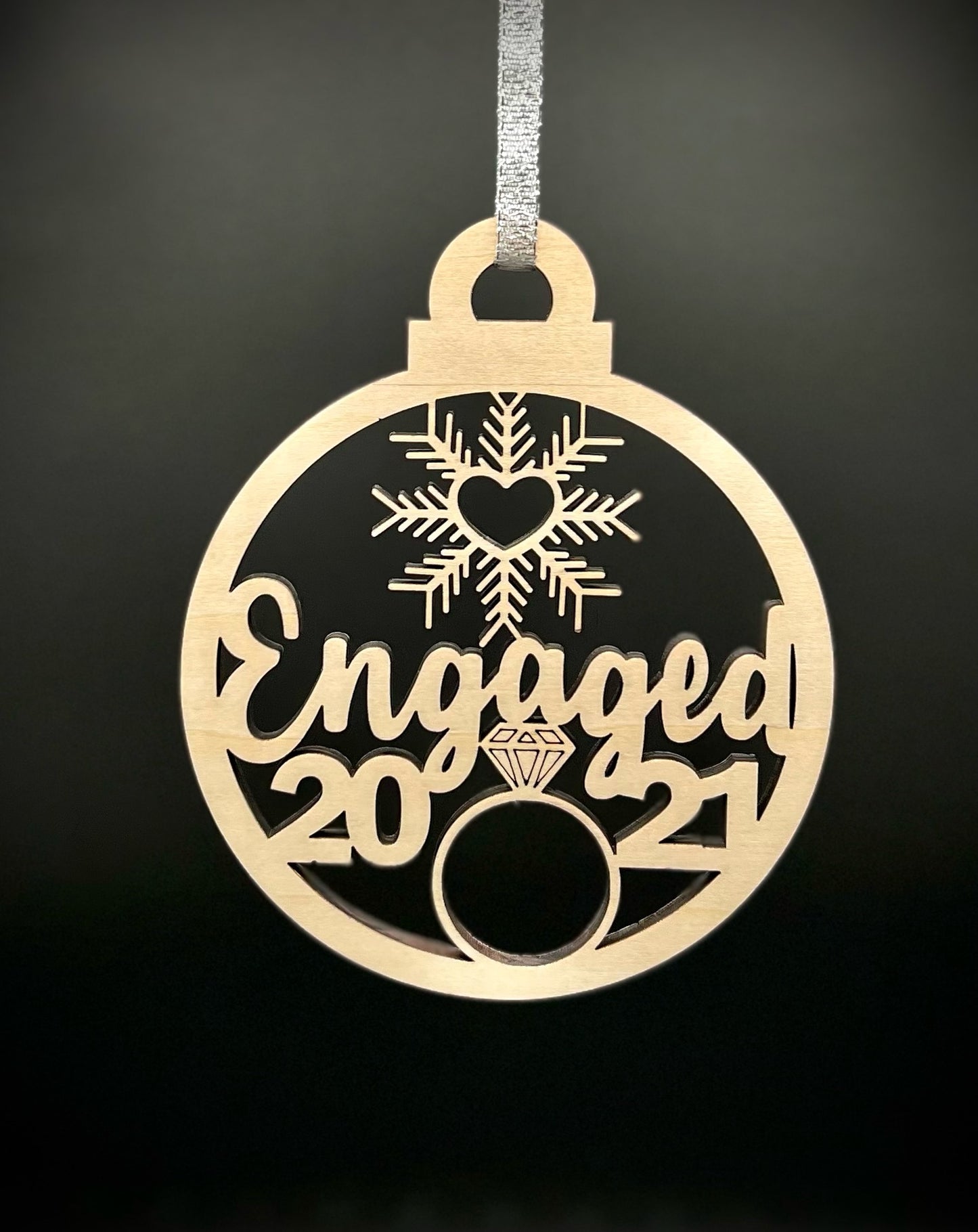 "Engaged 2021" Ornament