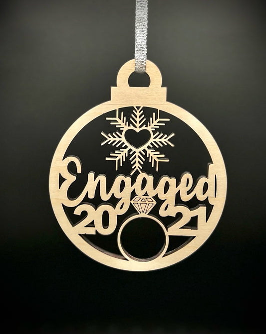 "Engaged 2021" Ornament