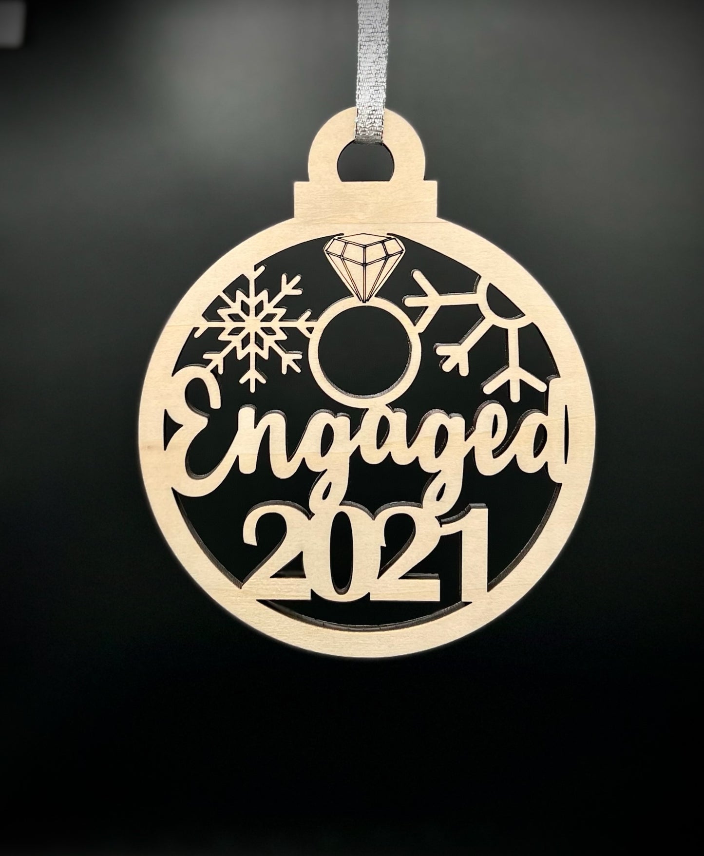 "Engaged 2021" Ornament