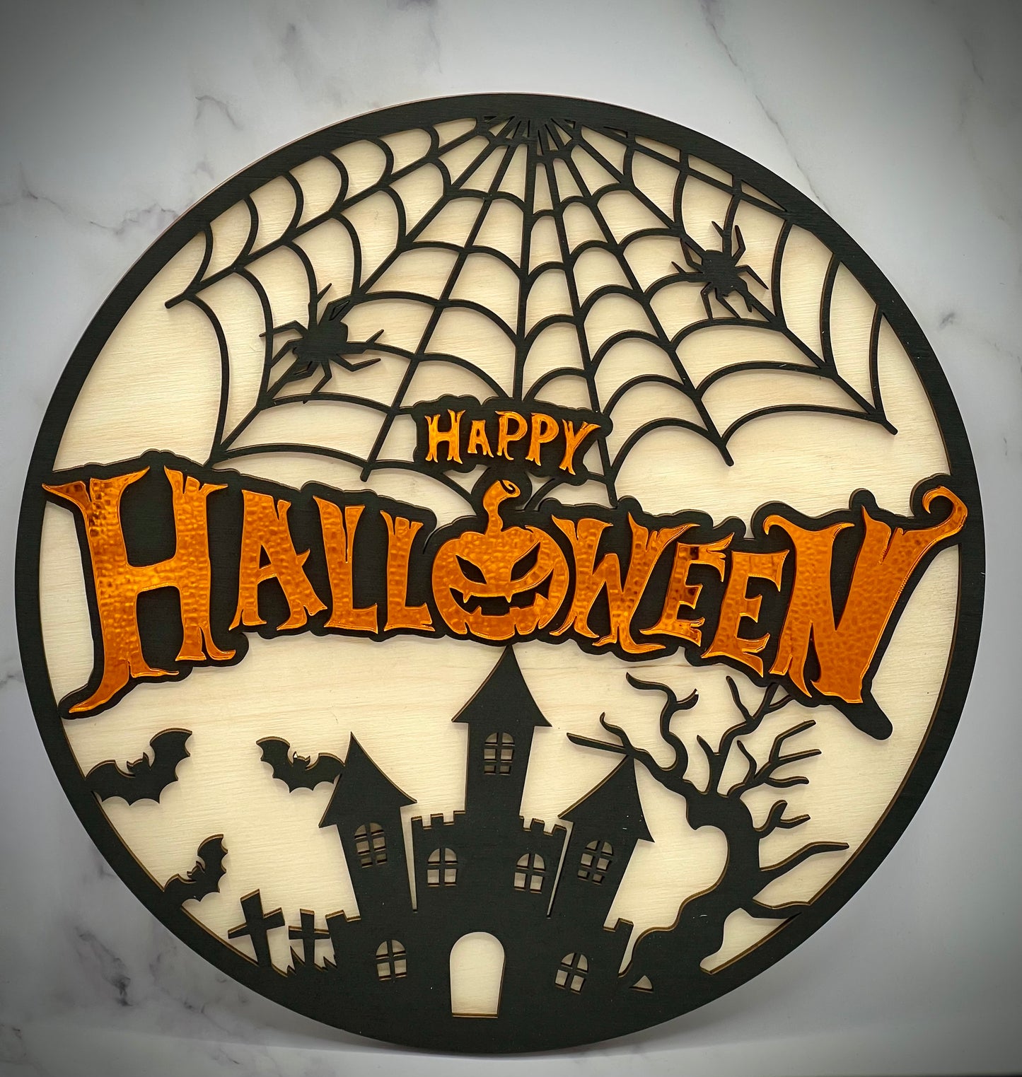 Happy Halloween Decor Sign